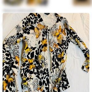 Floral Animal Print Women's Jacket. Butterfly